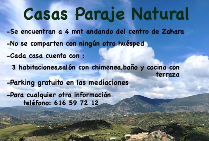 Casas Paraje Natural Zahara De La Sierra Exterior foto